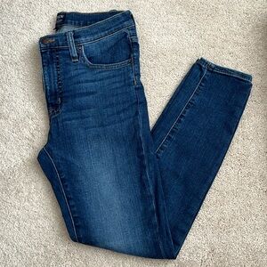 J. Crew high rise skinny blue jeans